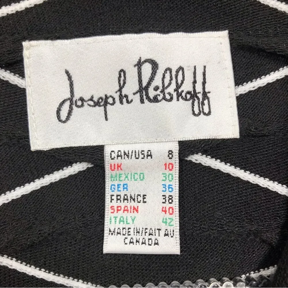 JOSEPH RIBKOFF Textured Knit Tulip-Back Lagenlook Cardigan Sweater Womens Size 8